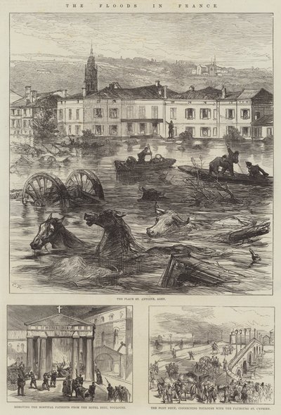 Las inundaciones en Francia de Sir John Charles Robinson